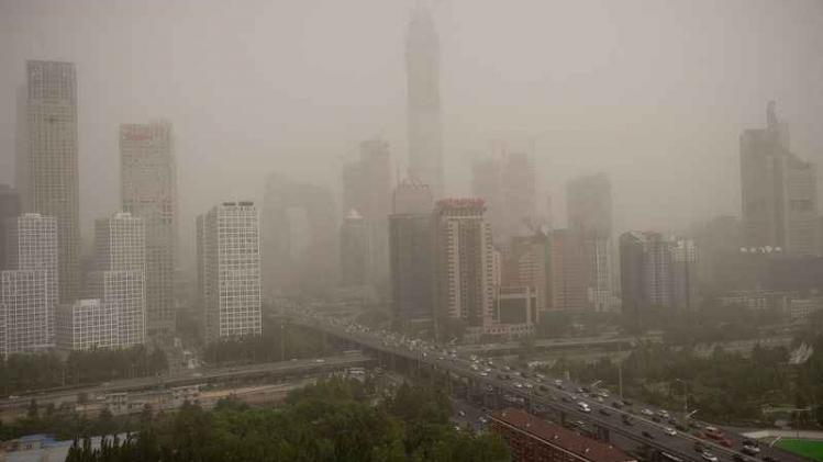CHINA-WEATHER-SANDSTORM